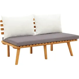 vidaXL 3-tlg. Garten-Lounge-Set mit Kissen braun/weiß