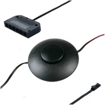 Kalb Material Für Möbel kalb | Fußschalter, dimmbar, LED Mini-Stecksystem, schwarz, mit 6-fach Adapter