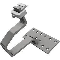SL Rack Dachhaken SL A2-45 X, aus Edelstahl, für hohe Schneelasten, Höhe 45 mm, inkl. Klemmkombination horizontal