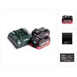 Metabo Akku Basis Set 18V mit 2x Akku LiHD 8,0Ah ( 625369000 ) + Ladegerät ASC 145 ( 627378000 )