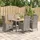 vidaXL Garten-Essgruppe 7-tlg. Grau
