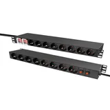 Logilink Steckdosenleiste 2 m Schwarz 16 St.