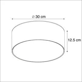 QAZQA Drum 1-flg. rund grün