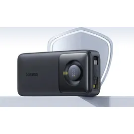 Baseus Free2Pull Powerbank, 20.000mAh, 70cm ausziehbares USB-C Kabel + schwarz