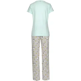 Peanuts Pyjama Grau/Mint 32/34
