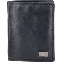 The Skandinavian Brand Herren Lederbörse hoch Black : Schwarz