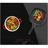 Cecotec Induktionsplatte mit 1 Zone und 1 Flexzone Bolero Squad I 4001 Flex 7200W, 9 Stufen, Timer, Booster-Funktion, Touch-Slider-Steuerung, Stop&Go, Kindersicherung und Low Power Heating