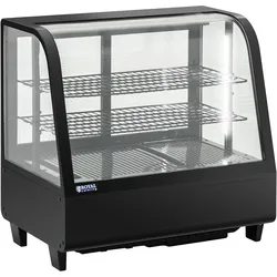Kühlvitrine - 100 L - Royal Catering - 3 Ebenen - schwarz RCCC-100-BT