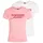 Tommy Hilfiger Tommy Jeans T-Shirt TJW 2PACK ESSENTIAL LOGO TEE (Packung, 2-tlg) mit Logodruck rosa XL (42)