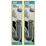 HG HG Haar Rohrfrei 200ml & 250ml - Haarentfernung (2er Pack) Rohrreiniger