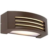QAZQA Moderne Wandleuchte rostbraun IP44 - Hurricane 1