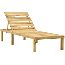 vidaXL Garten-Sonnenliege mit Tisch Kiefernholz Imprägniert