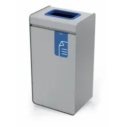 DUARBLE Werstoffsammler DURASORT® 55, mit Deckel 321106 , 55 Liter, Farbe: blau, für Papier