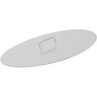 BBQ-Toro Edelstahl Feuerschalen Deckel für Ø 80 cm Feuerschalen | Silber | Abdeckung für Feuerschale | Abdeckplatte mit Griff, Feuerschalen-Deckel, Deckel für Feuerschalen