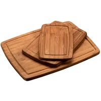 KESPER Schneidebrett-Set Holz 4-tlg. 28,5 x 5,2 x 38 cm Braun