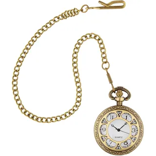 Widmann W WIDMANN MILANO Party Fashion 10025 - Mechanische Taschenuhr mit Kette, Retro, Steampunk, Accessoire für Karneval, Mottopartys uvm.