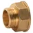 Tradecom Messing Gewinde-Fitting Reduzierstück 1 1/4'IG - 1'AG, schwere Ausführung