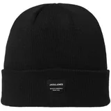 JACK & JONES Beanie NOOS 12092815, Einfarbig, Gr. One Size, Schwarz