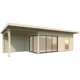 Palmako Gartenhaus Andrea 8,98 x 3,00 m Naturbelassen