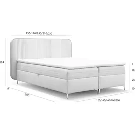 Fun Möbel Alize 200 x 200 cm Schwarz