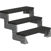 DOLLE Außentreppe Gardentop 54-66 cm 100 cm breit Trimax