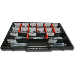300 tlg Zylinderschrauben Sortiment  M5 // 6mm-60mm Schrauben Set Schraubenbox DIN 912/ISO4762 Bolzen Vollgewinde Maschinenschrauben Gewindeschrauben