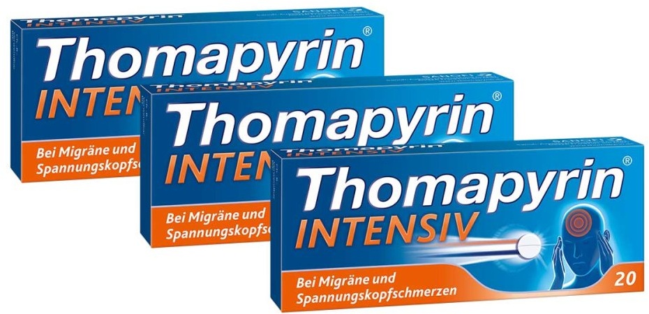 Thomapyrin Intensiv bei Migräne & Kopfschmerzen