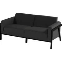 Hartman Frank 2-Sitzer Loungesofa Aluminium/Sunbrella schwarz