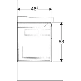 Geberit Xeno2 Waschtischunterschrank 2 Schubladen 500506011