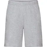 FRUIT OF THE LOOM Homewearhose Unisex-Freizeithose, kurz Uni grau XL