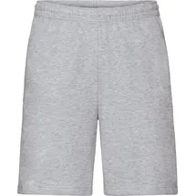 FRUIT OF THE LOOM Homewearhose Unisex-Freizeithose, kurz Uni grau XL
