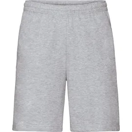 FRUIT OF THE LOOM Homewearhose Unisex-Freizeithose, kurz Uni grau XL