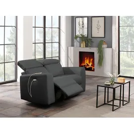 Home Affaire Couch Kunstleder 2-Sitzer Grau