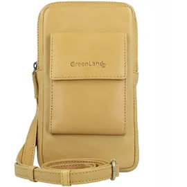 GREENLAND Nature Soft Handytasche Leder Safran