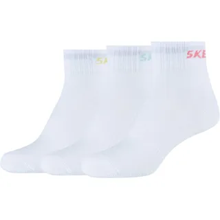 SKECHERS Skechers, Unisex, Socken, Girls Mesh Ventilation Quarter Socks weiß 35/38