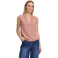 Cartoon Casual-Bluse mit Muster Rosé/Camel,38 - 38