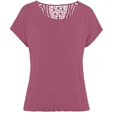 vivance by lascana Vivance Kurzarmshirt Beere 40