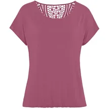 vivance by lascana Vivance Kurzarmshirt Beere 40
