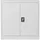 [en.casa] Molise Aktenschrank 90 x 40 x 90 cm Lichtgrau