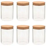 vidaXL Vorratsglas 650 ml 6 St.