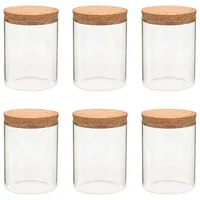 vidaXL Vorratsglas 650 ml 6 St.
