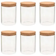 vidaXL Vorratsglas 650 ml 6 St.