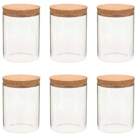 vidaXL Vorratsglas 650 ml 6 St.