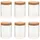 vidaXL Vorratsglas 650 ml 6 St.