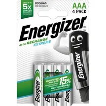 Energizer R2U Extreme HR03-AAA-Micro 800 maH - 4er Blister Akkus Professional
