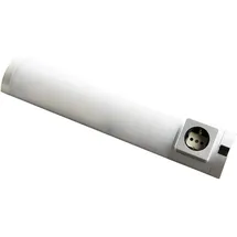 Heitronic LED Unterbauleuchte DETMOLD, 44.9cm, 5W 250lm IP20, mit Steckdose 1-fach, mit Ein-/Auschalter, weiß