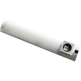 Heitronic LED Unterbauleuchte DETMOLD, 44.9cm, 5W 250lm IP20, mit Steckdose 1-fach, mit Ein-/Auschalter, weiß
