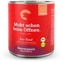 HERRMANN'S Bio Rind mit Karotten & Amaranth 6 x 800 g