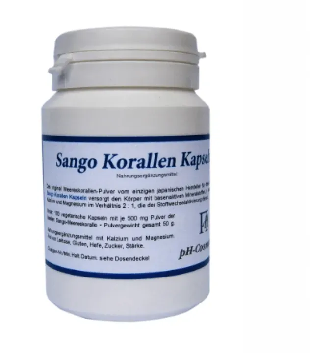 SANGO Meeres-Korallen Calcium Kapseln (100 Stück) - pH-Cosmetics