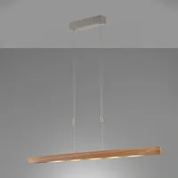 Fischer & Honsel Shine-Wood LED Pendelleuchte mit Dimmer und CCT, 61076,